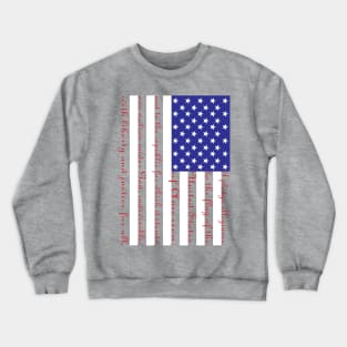 Pledge of Allegiance Flag Crewneck Sweatshirt